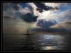 Evening at lighthouse "Kiel"