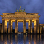 Regen am Brandenburger Tor
